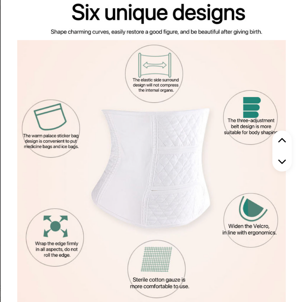 3-in-1 Postpartum Recovery Belt – Adjustable Belly, Waist & Pelvic Support Wrap