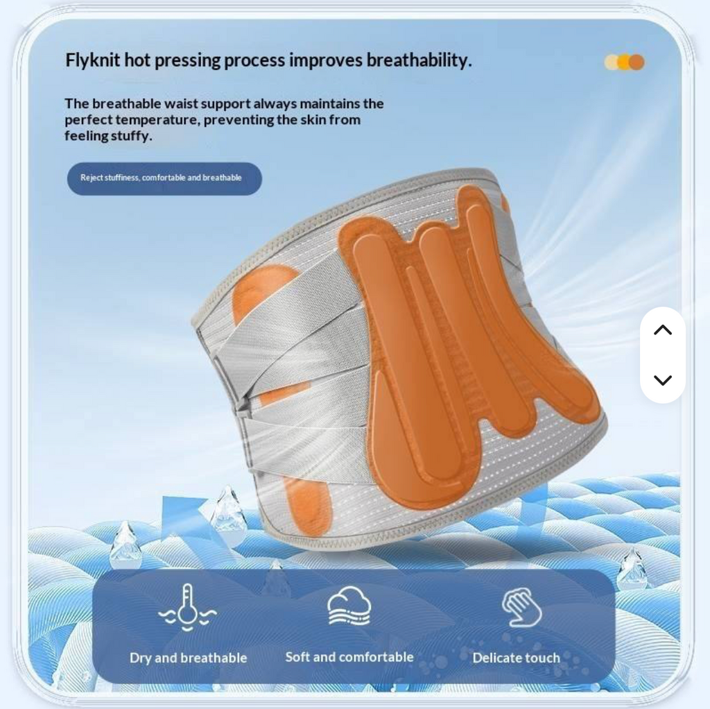 Orthopedic Adjustable Lumbar Support Belt – Breathable Waist & Back Support Wrap
