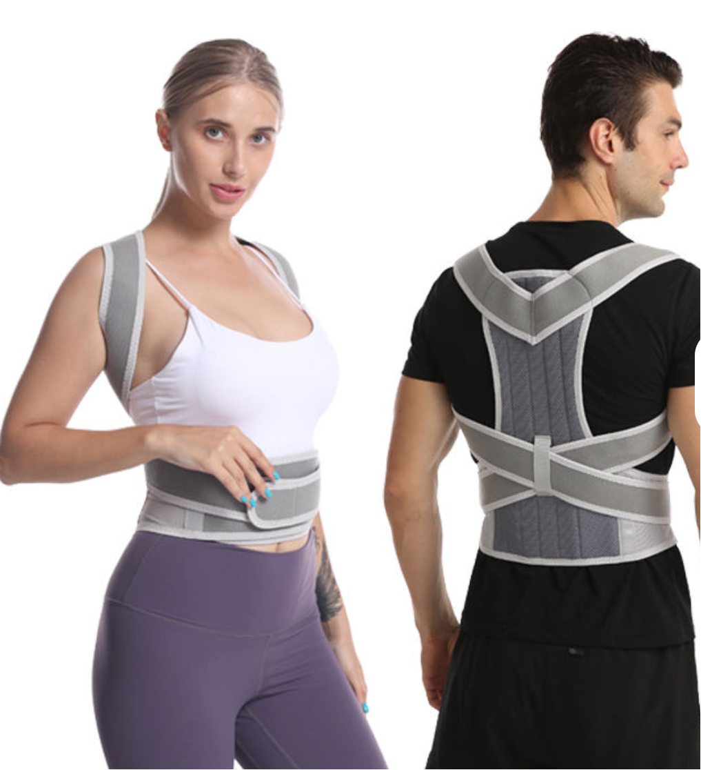 Adjustable Posture Corrector – Upper Back & Shoulder Support Brace for Better Posture