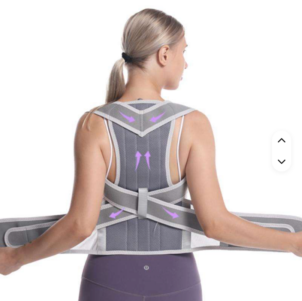 Adjustable Posture Corrector – Upper Back & Shoulder Support Brace for Better Posture