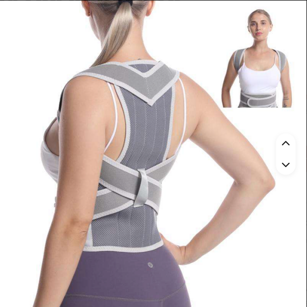 Adjustable Posture Corrector – Upper Back & Shoulder Support Brace for Better Posture