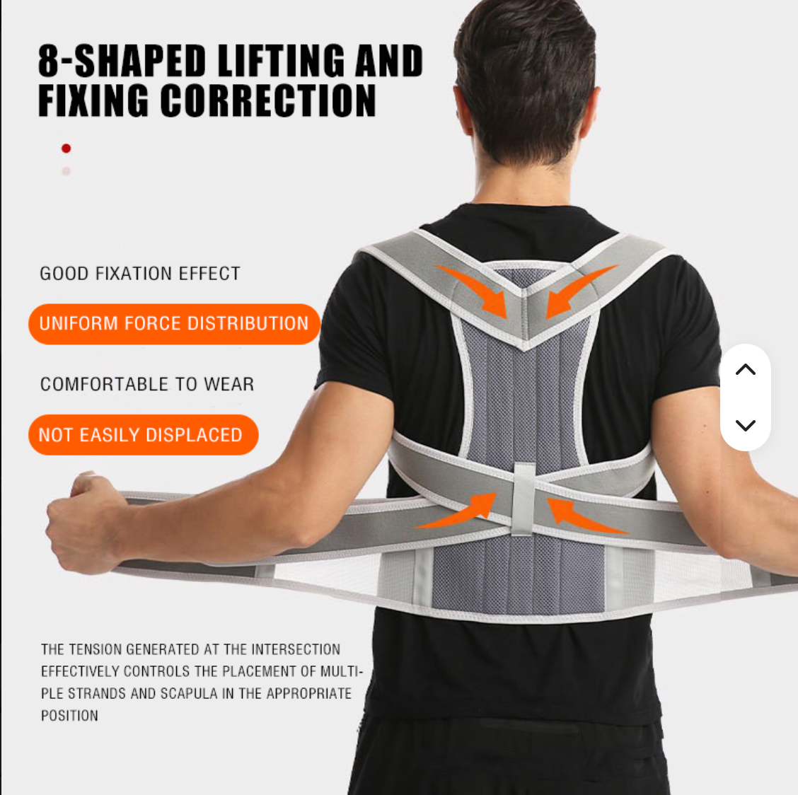Adjustable Posture Corrector – Upper Back & Shoulder Support Brace for Better Posture