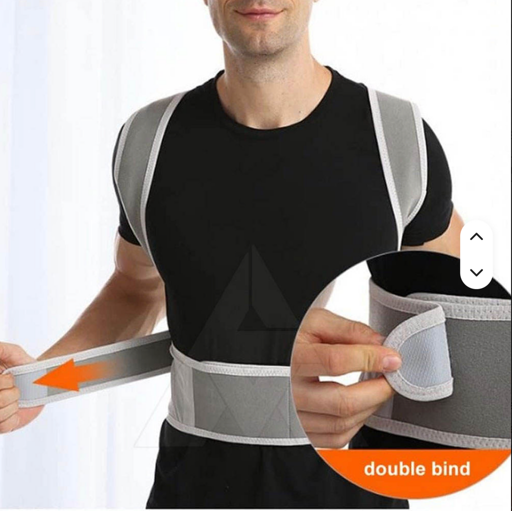 Adjustable Posture Corrector – Upper Back & Shoulder Support Brace for Better Posture
