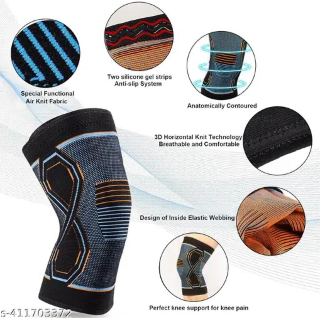 Adjustable Compression Knee Support Brace – Breathable Joint Support for Sports & Daily Comfort