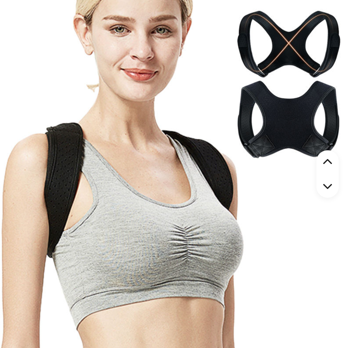 Adjustable Upper Back Posture Corrector – Shoulder & Clavicle Support Brace for Better Posture