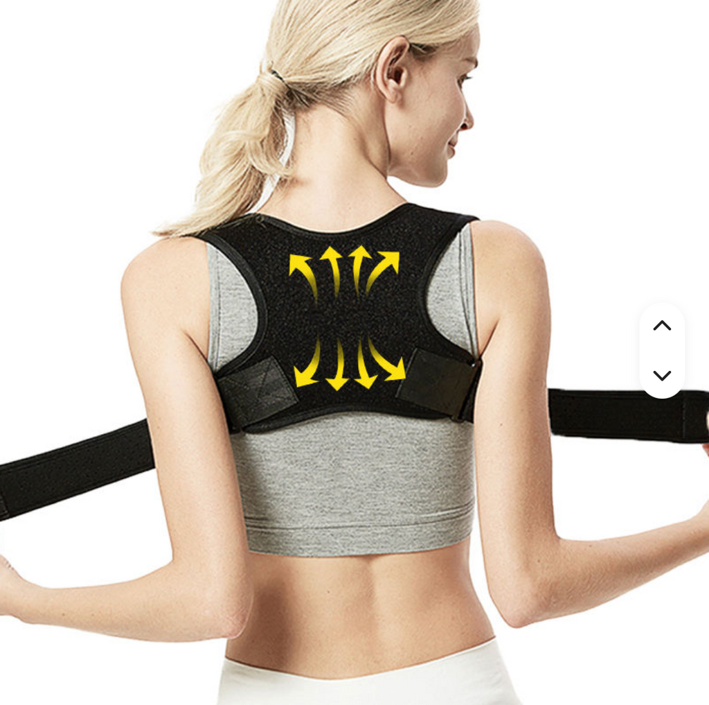Adjustable Upper Back Posture Corrector – Shoulder & Clavicle Support Brace for Better Posture