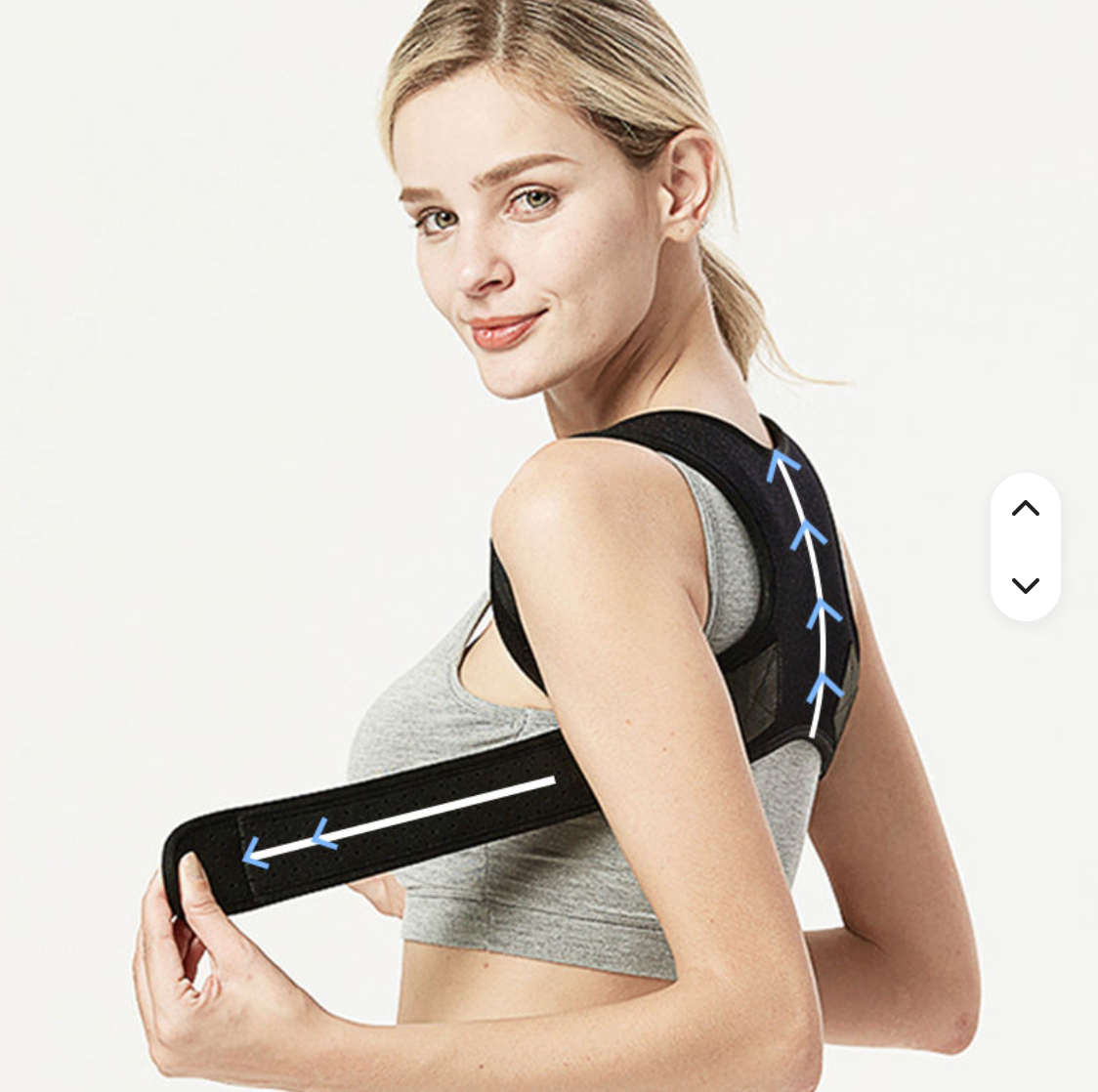 Adjustable Upper Back Posture Corrector – Shoulder & Clavicle Support Brace for Better Posture