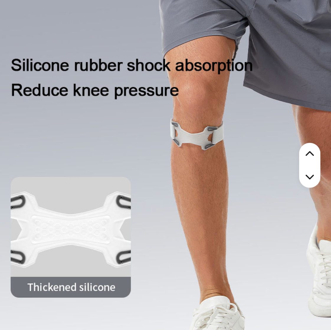 Silicone Knee Tendon Support Band for Sports Protection