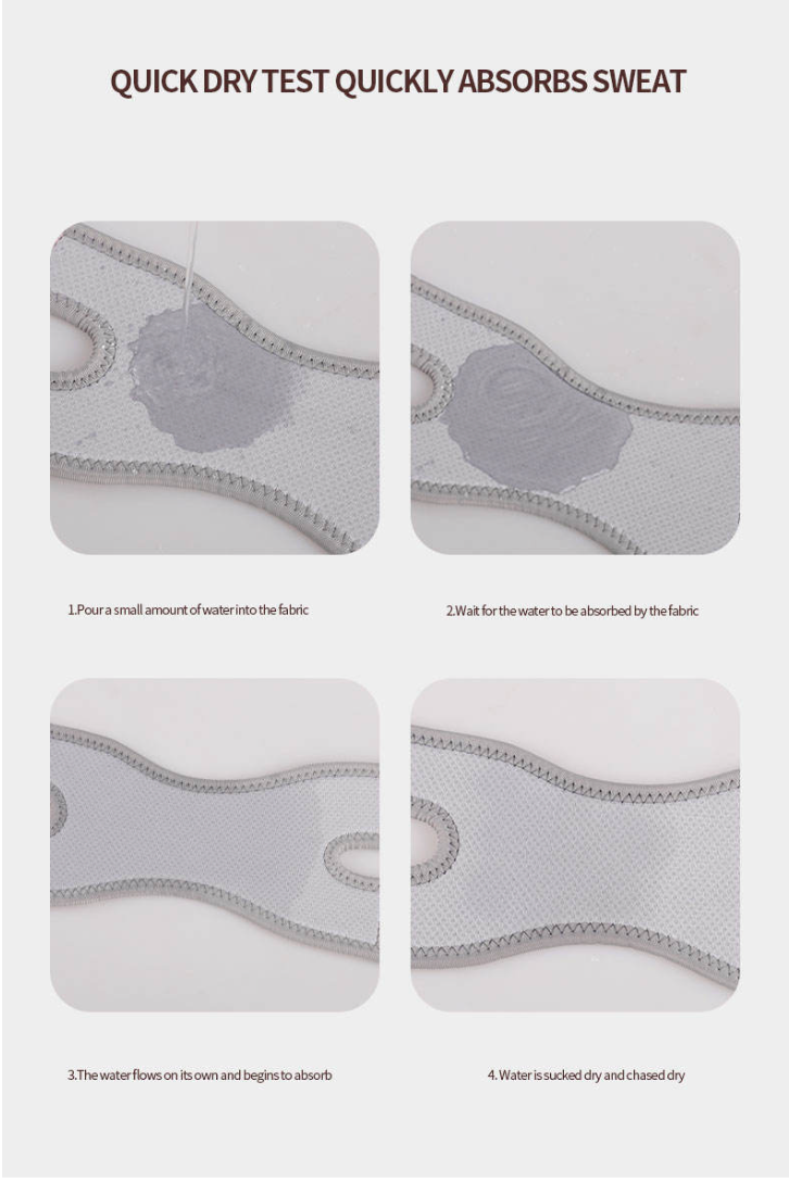 Adjustable Open Patella Knee Support Brace – Silicone Stabilizer with Double Compression Straps